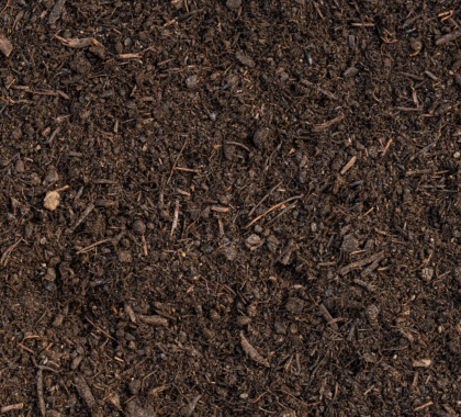 Frischkompost ausgesiebt