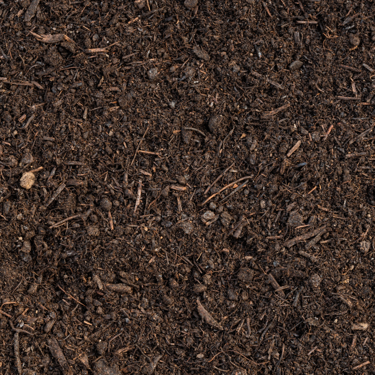 Frischkompost ausgesiebt